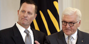 US-Botschafter Grenell neben Bundespräsident Frank-Walter Steinmeier