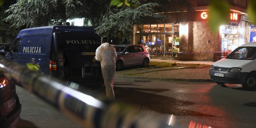 Tatortfoto, Polizeiabsperrung.