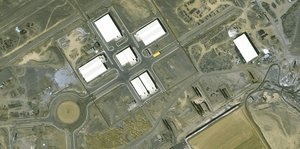 Luftansicht der Atomanlage Natanz im Iran