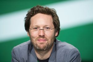 Der Europaabgeordnete von Bündnis 90/Die Grünen, Jan Philipp Albrecht, aufgenommen beim Bundesparteitag