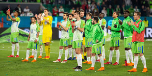 Fußballspieler auf dem Platz