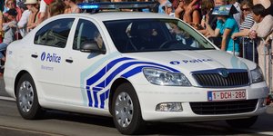 Ein belgisches Polizeiauto