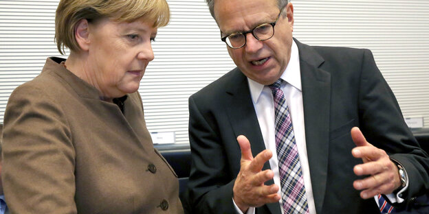 Angela Merkel und Frank-Jürgen Weise