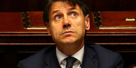 Der italienische Primierminister Giuseppe Conte im Parlament in Rom