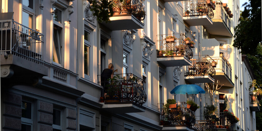 Balkone an einem Altbau