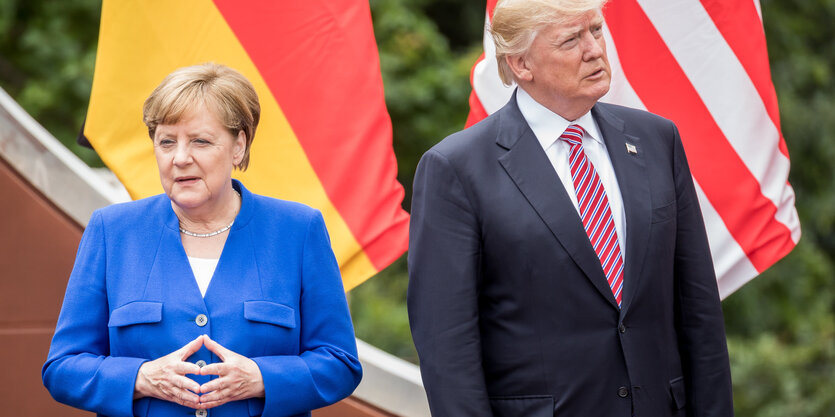 Angela Merkel und Donald Trump