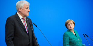 Seehofer und Merkel