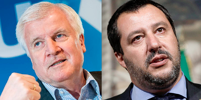 Horst Seehofer und Matteo Salvini im Portrait