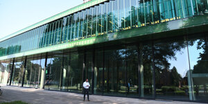 Die gläserne Fassade der Bremer Jacobs University