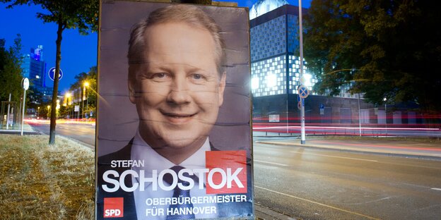 Ein Wahlplakat von Stefan Schostok