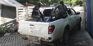 Eine Bürgerwehr ist in Tenantla, Guerrero, Mexiko, unterwegs