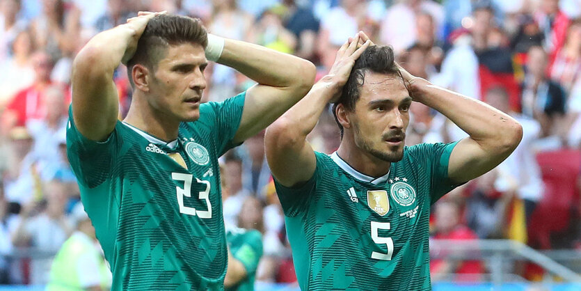 Mario Gomez und Mats Hummels