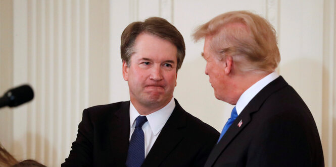 Brett Kavanaugh und Donald Trump