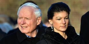 Sahra Wagenknecht und ihr Mann Oskar Lafontaine