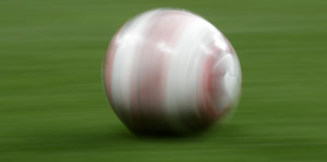 Ein rollender Ball