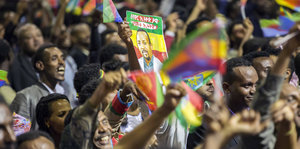 Äthiopier heißen den eritreischen Präsidenten in Addis Abeba willkommen