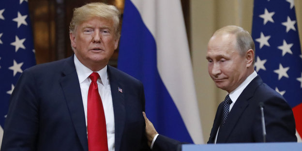 Putin klopft Trump auf die Schulter