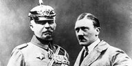 Adolf Hitler und Erich Ludendorff posieren für ein foto