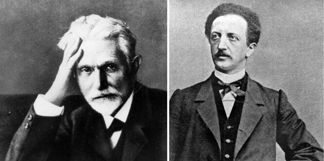 August Bebel und Ferdinand Lasalle