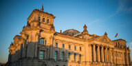 Der Reichstag in der Abendröte