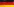 Eine Deutschlandflagge mit Ausschnittmuster