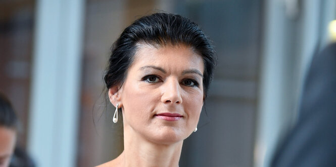 der Kopf von Sahra Wagenknecht