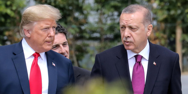 Trump und Erdoğan im Juli in Brüssel