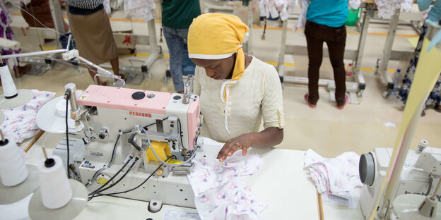 Eine Textilfrabrik in Addis Abeba