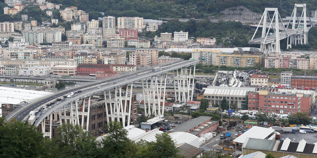 Eingestürzte Brücke in Genua