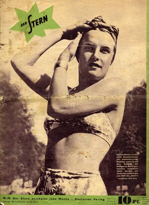 Cover eines Magazins mit dem Titel „Der Stern“ aus dem August 1939 Cover eines Magazins mit dem Titel „Der Stern“ aus dem August 1939