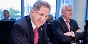 Hans-Georg Maaßen (links) und Horst Seehofer