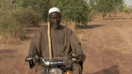 Yacouba Sawadogo auf einem Motorrad