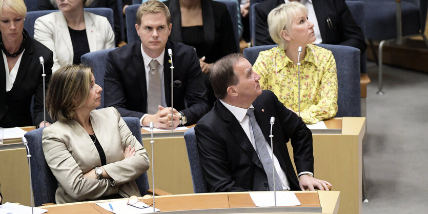 Stefan Löfven redet