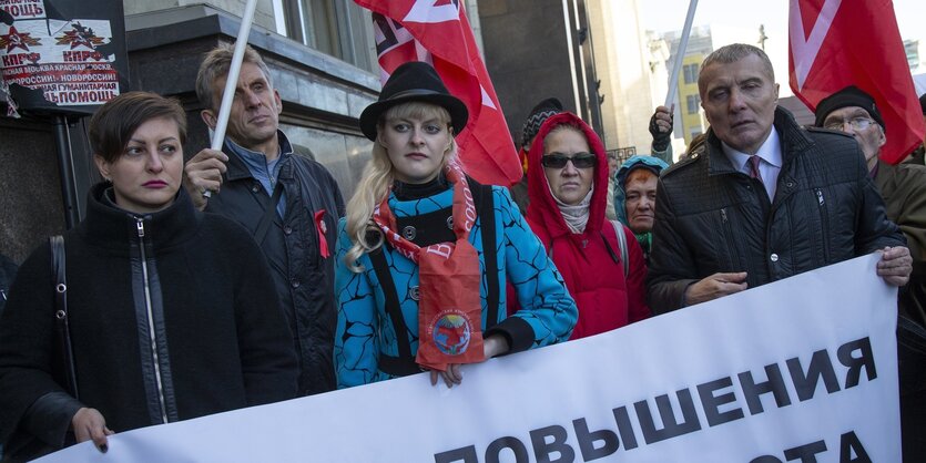 Demonstranten in Russland