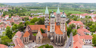 Vogelperspektive auf den Naumburger Dom