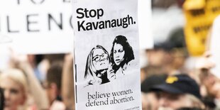 Protest gegen den Kandidaten Brett Kavanaugh an den obersten Gerichtshof