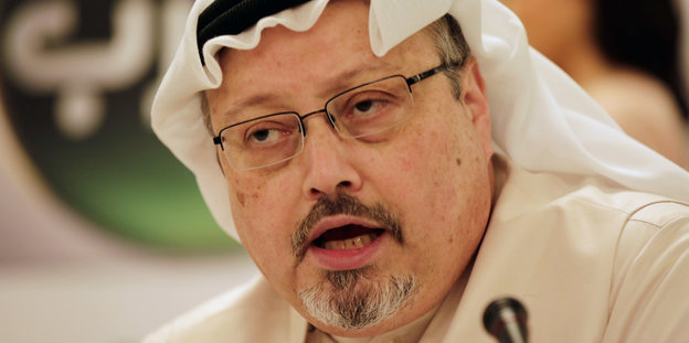 Der saudische Journalist Jamal Khashoggi im Porträt
