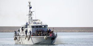 Ein Boot der libyschen Küstenwache