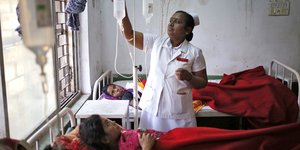 Ein Krankenhaus in Indien
