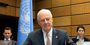 Der UN-Sondergesandte Staffan de Mistura im Januar
