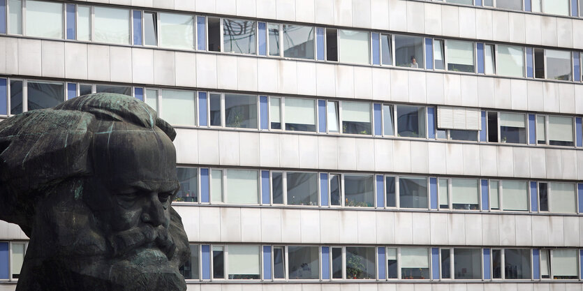 Karl-Marx-Skulptur in Chemnitz