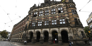 Das Landgericht Bremen, ein altes und prunkvolles Gebäude