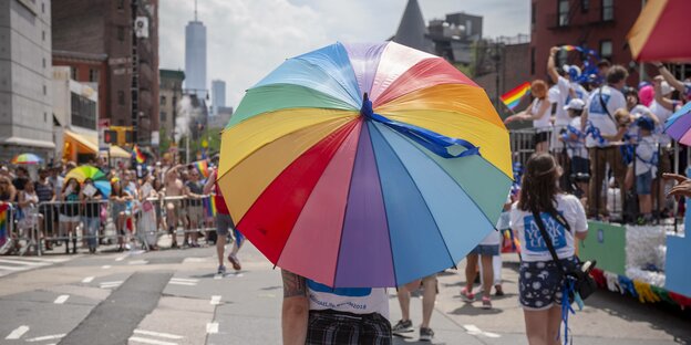 Demo für Rechte von Transgender-Menschen 2017 in New York
