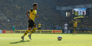 Dortmunds Jadon Sancho beim Fußballspiel im Westfalenstadion