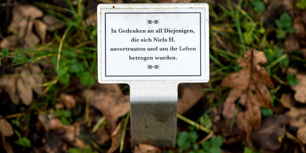 Eine Gedenktafel in Delmenhorst.