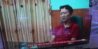Der Entführte bei einem Interview im vietnamesischen Staatsfernsehen.