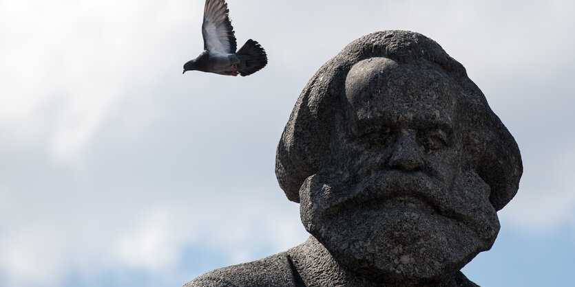 Eine Büste Karl Marx'