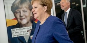 Angela Merkel und Klaus Schüler