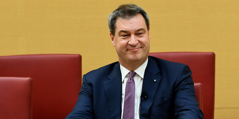 Markus Söder mit zufriedenem Gesichtsausdruck