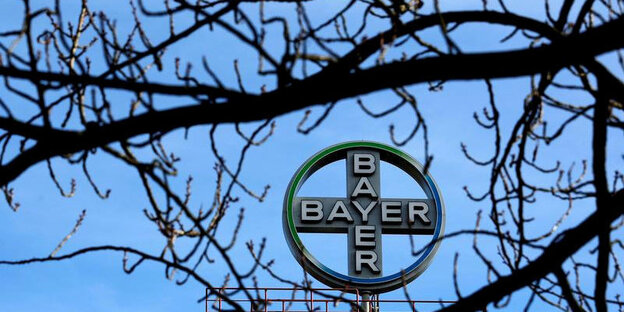 Das Logo des Konzerns Bayer AG